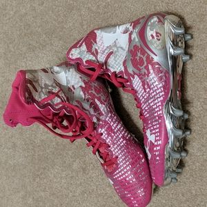 Under Armour Highlight Breast Cancer Pink Camo football cleats
